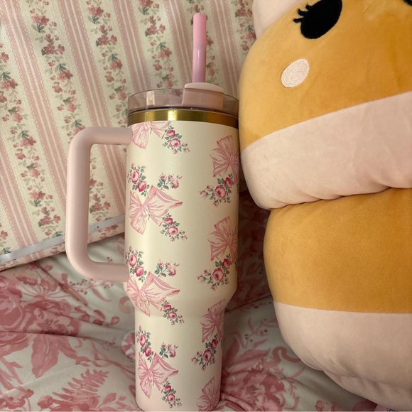 Limited Edition LoveShackFancyXStanley Floral Pink Collab!! - Picture 4 of 6